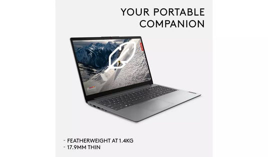 Lenovo Laptop IdeaPad 1-15 - Intel Dual-Core 4GB RAM 128GB SSD Windows 11 Home 15.6" FHD Screen