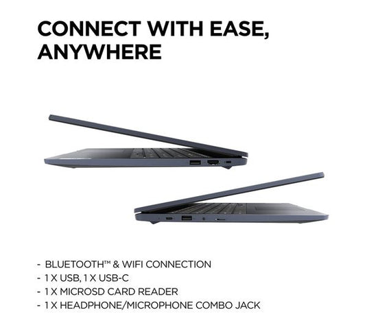 Lenovo Laptop Chromebook 3i - Intel Dual-Core 4GB RAM 64GB eMMC ChromsOS 15.6" FHD Screen