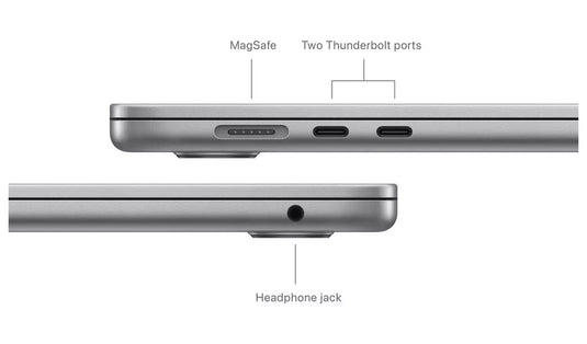 Apple Laptop MacBook Air 15 - Apple M3 Processor 8GB RAM 512GB SSD Backlit Keyboard 2024 Model MacOS Thunderbolt WiFi 6 15.3" Liquid Retina Screen