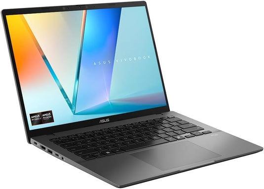 ASUS Laptop VivoBook S14 - 8th Generation Ryzen 9 32GB DDR5 RAM 1TB SSD Backlit Keyboard Metal Chassis 14" IPS Quad-HD Screen