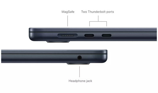 Apple Laptop MacBook Air 15 - Apple M3 Chip 16GB RAM 256GB SSD MacOS Thunderbolt4 WiFi 6 15.3" Liquid Retina Screen
