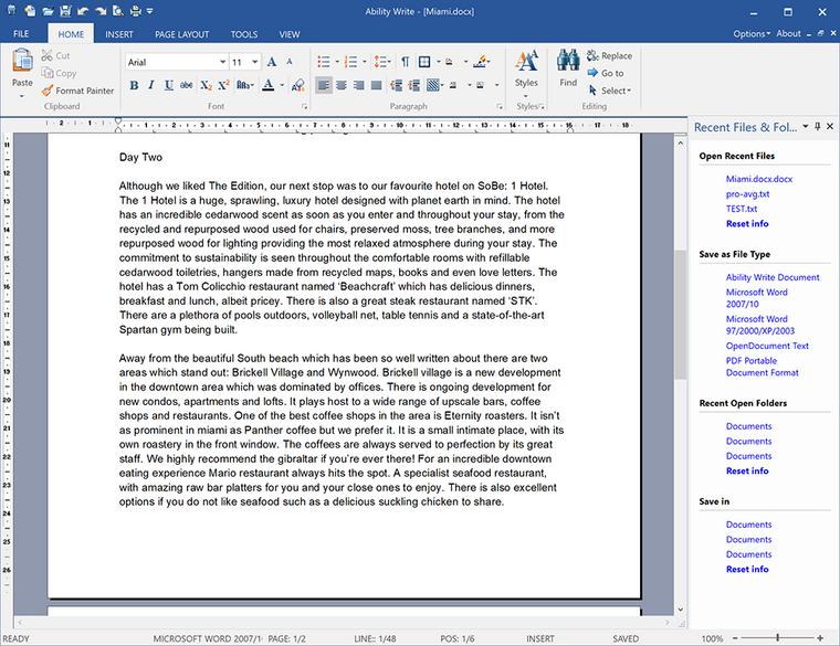 Ability Office Standard - Letter Writing & Spreadsheet Software