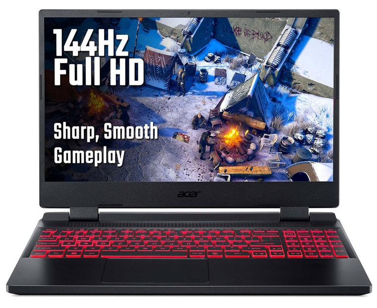 Acer Gaming Laptop Nitro An515 - 6th Generation Ryzen 5 16GB DDR5 RAM 512GB SSD NVIDIA RTX 3050 Graphics 15.6" 144Hz FHD Screen