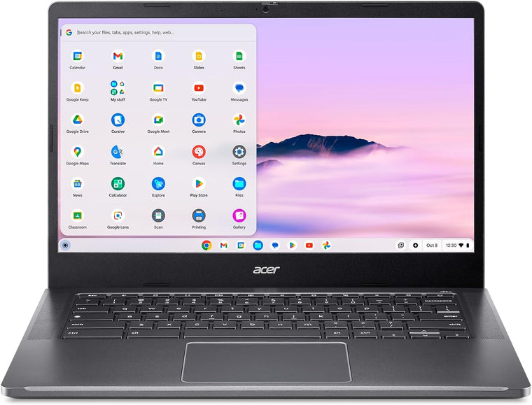 Acer Laptop Chromebook 514 - Eight-Core i3 8GB DDR5 RAM 128GB eMMC ChromeOS 14" IPS FHD Screen