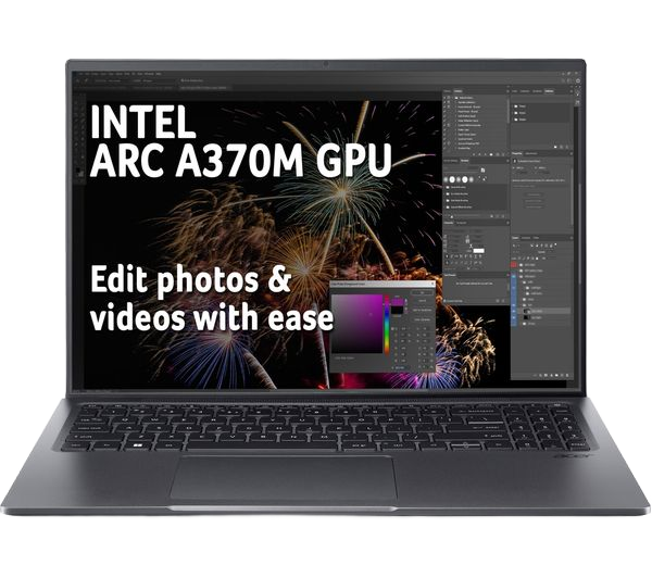 Acer Laptop Swift X - 12th Generation Core i7 16GB DDR5 RAM 1TB SSD Intel Arc Graphics Backlit Keyboard 16" Quad-HD Screen