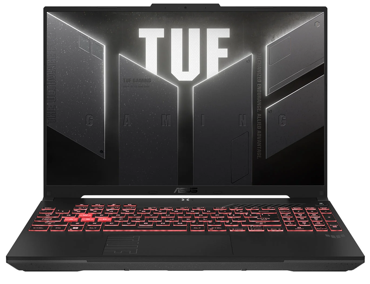 ASUS Gaming Laptop TUF A16 - Brand New 7th Generation H-Series Ryzen 7 16GB DDR5 RAM 512GB SSD Backlit KB 6GB NVIDIA RTX 4050 Graphics 16" 144Hz IPS FHD+ Screen