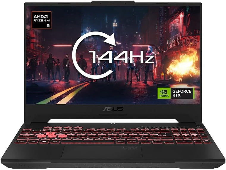 ASUS Gaming Laptop TUF FA507 - 8th Generation Ryzen 9 16GB DDR5 RAM 1TB SSD Backlit Keyboard NVIDIA RTX 4060 Graphics 15.6" 144Hz FHD Screen