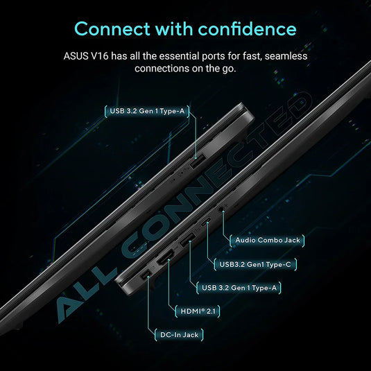 ASUS Gaming Laptop V16 - Intel Core 5 16GB DDR5 512GB SSD