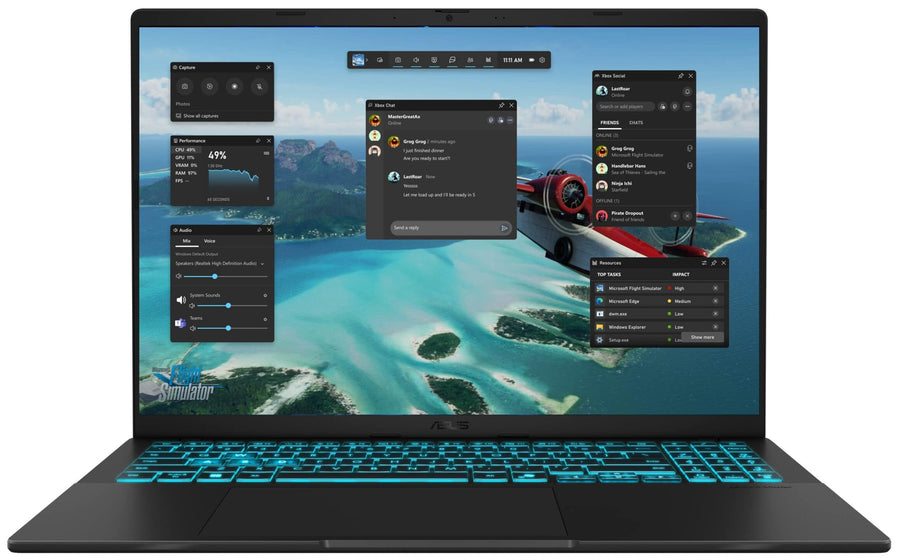 ASUS Gaming Laptop V16 - Intel Core 7 Series 2 32GB DDR5 RAM 1TB SSD Backlit KB 8GB NVIDIA RTX 5070 Graphics 16" 144Hz IPS FHD Screen