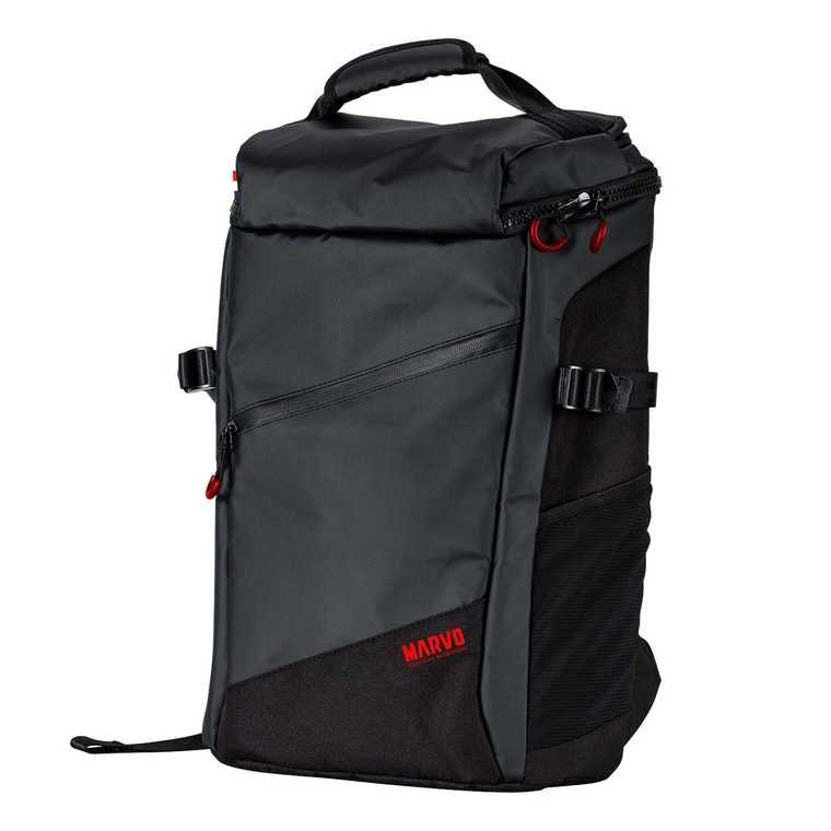 Black Ranger 600G Backpack - For 15.6" Laptops Shockproof & Pressure-Relieving Design Waterproof Multiple Compartments - Marvo
