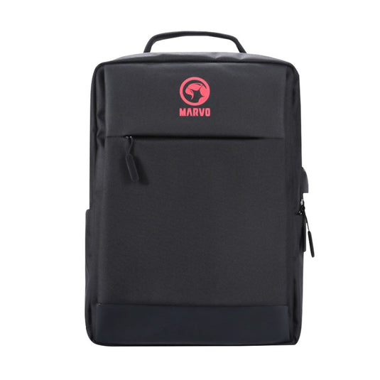 Black Waterproof Backpack with USB Port For Laptops up