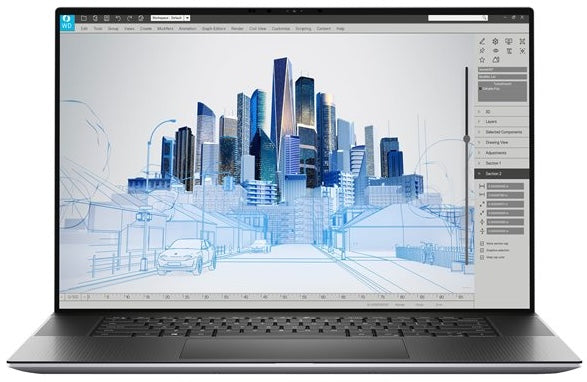 Dell Laptop Precision 5760 - H-Series i7 32GB RAM 512GB SSD Backlit KB 4GB NVIDIA RTX A2000 Graphics 17.3" IPS FHD Screen