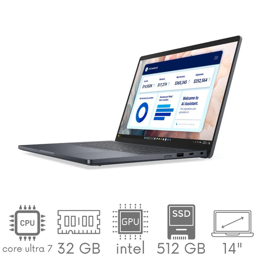 Dell Laptop Pro 14 Premium - Intel Ultra 7 Series 2 32GB