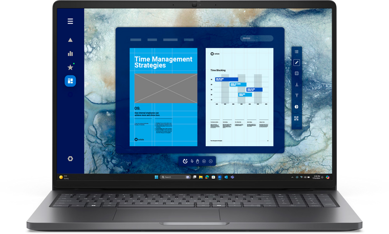 Dell Laptop Pro 16 Max - Intel Ultra 5 Series 2 32GB DDR5 RAM 512GB SSD Backlit KB NVIDIA RTX Pro 500 Windows 11 Pro 16" IPS FHD Screen