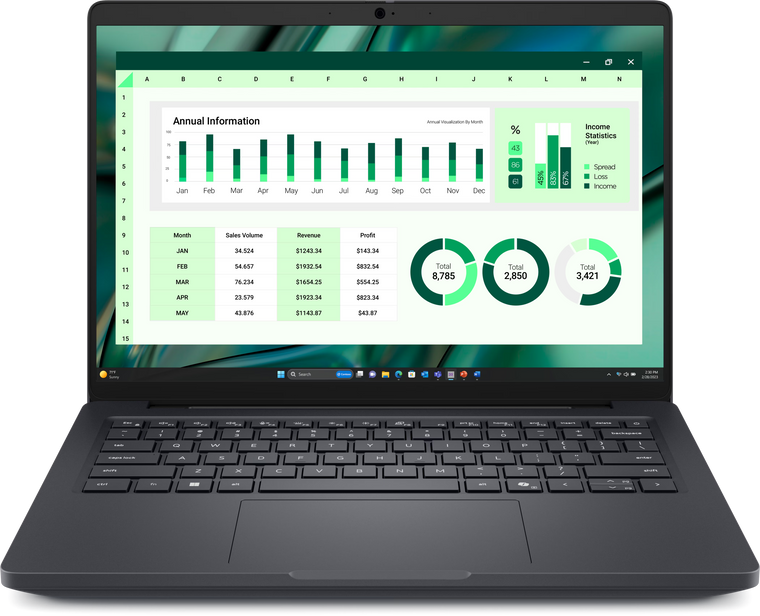 Dell Laptop Pro Max 14 - Intel Ultra 7 Series 2 32GB DDR5 RAM 1TB SSD Wi-Fi 7 Backlit KB 6GB NVIDIA RTX Pro 50 GraphicsWindows 11 Pro 14" FHD Screen