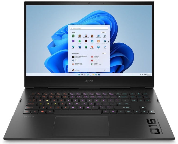 HP Gaming Laptop Omen 16-b0009na - H-Series Core i7 16GB RAM 1TB SSD NVIDIA RTX 3060 Graphics RGB Backlit Keyboard 16" 165Hz Quad-HD Screen