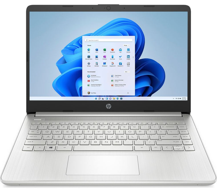 HP Laptop 14s-dq0500sa - Intel Pentium Gold 8GB RAM 128GB SSD Windows 11 Home 14" FHD Screen