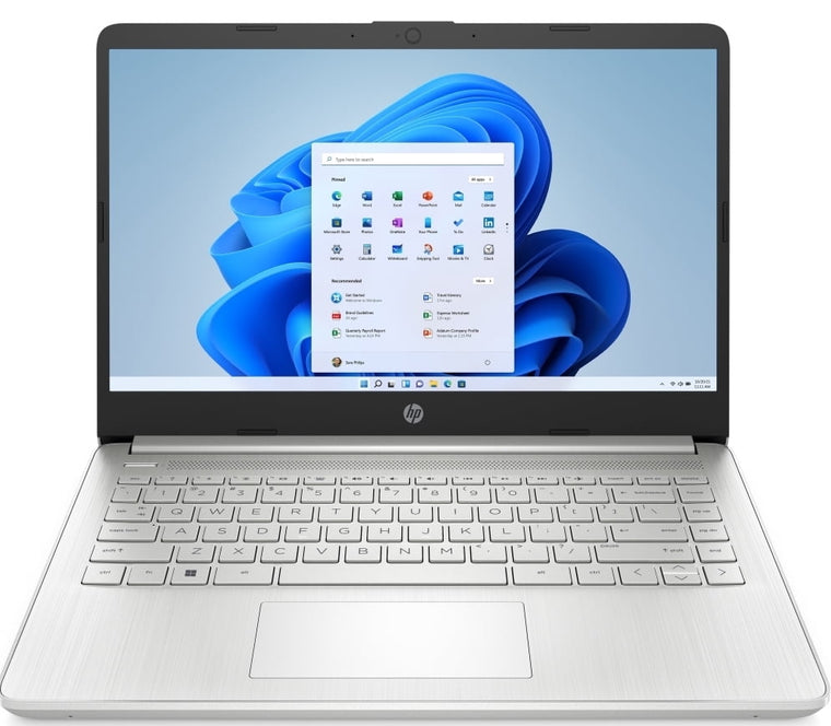 HP Laptop 14s-fq0059na - AMD Dual-Core 4GB RAM 64GB eMMC Windows 11 Home 14" HD Screen
