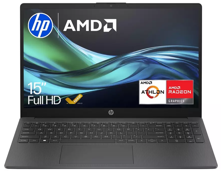 HP laptop 15-fc0078na - AMD Dual-Core 8GB DDR5 RAM 128GB SSD Windows 11 Home 15.6" FHD Screen