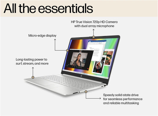 HP Laptop 15s-fq5028na - 12th Generation Core i3 16GB RAM