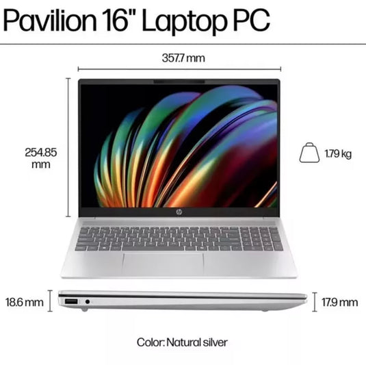 HP Laptop 16-af0002na - Intel Ulta 7 16GB DDR5 RAM 1TB SSD