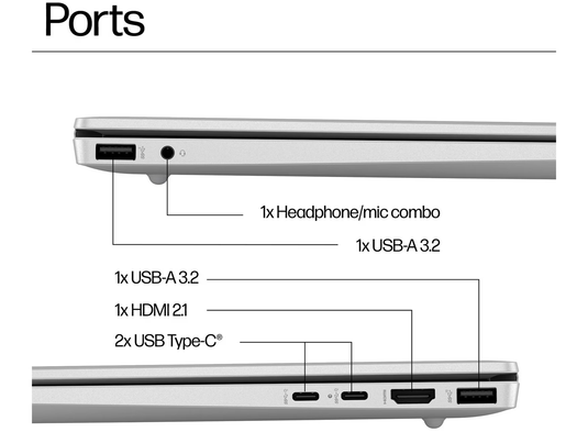 HP Laptop 16-af0004sa- Intel Ulta 5 16GB DDR5 RAM 512GB SSD