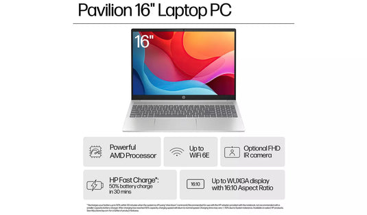 HP Laptop 16-ag0006na -8th Generation Ryzen 5 8GB DDR5 RAM