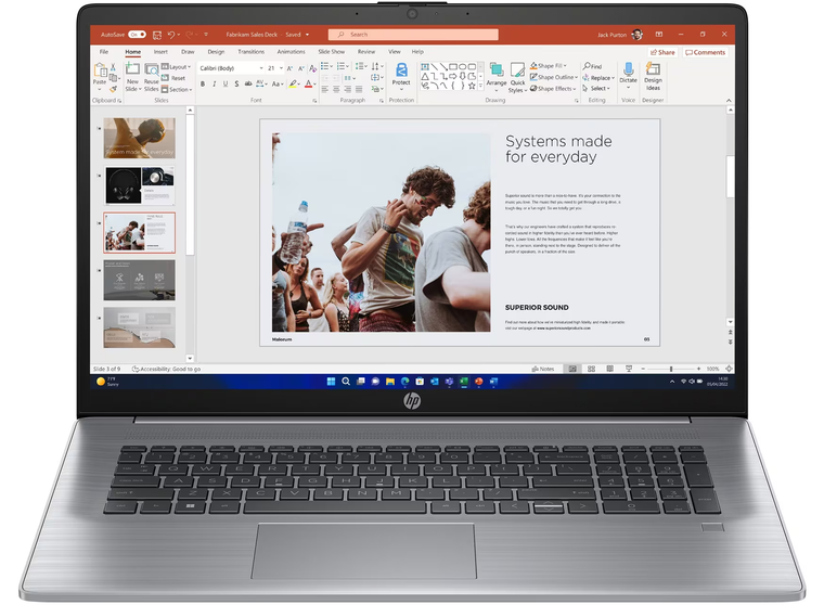 HP Laptop 470 G10 - 13th Generation Core i5 16GB RAM 512GB SSD Backlit Keyboard Windows 11 Pro 17.3" IPS FHD Screen