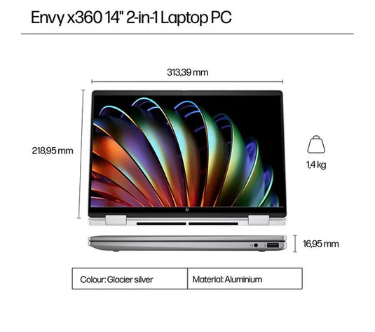 HP Laptop Envy 14-fa0502sa - 8th Generation Ryzen 5 16GB