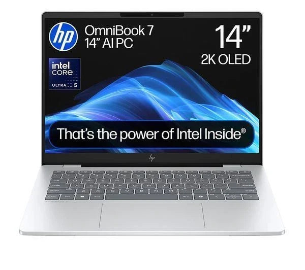 HP Laptop OmniBook 7 - Intel Ultra 5 Series 2 16GB DDR5 RAM 512GB SSD Backlit KB 14" OLED FHD Screen