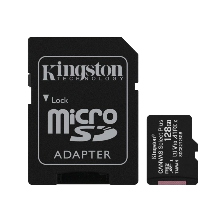 Kingston 128GB MicroSD with SD Adapter