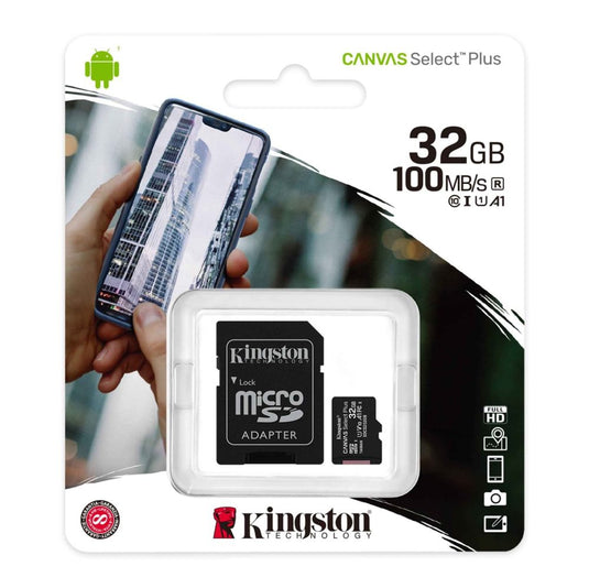 Kingston 32GB MicroSD with SD Adapter - Backup Storage