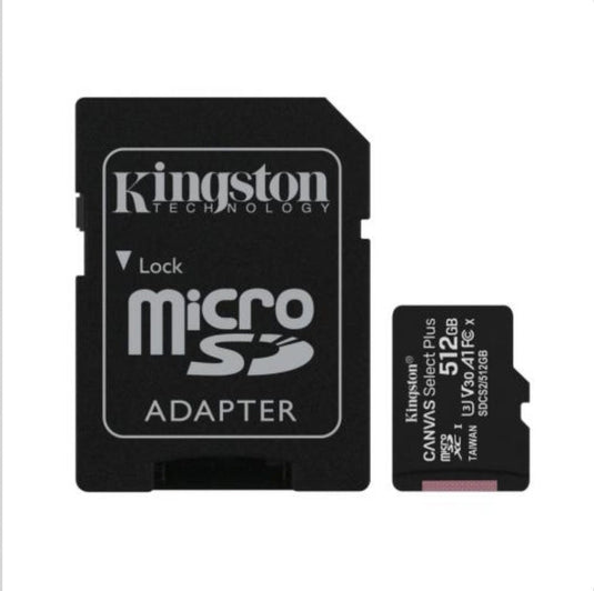 Kingston 512GB MicroSD with SD Adapter - Backup Storage