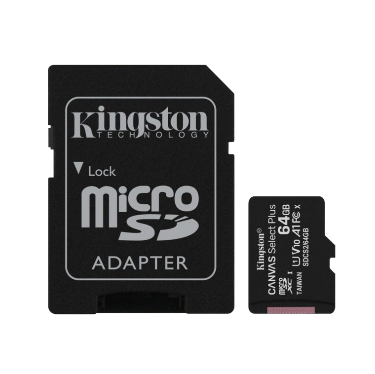 Kingston 64GB MicroSD with SD Adapter