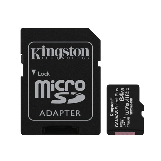 Kingston 64GB MicroSD with SD Adapter - Backup Storage