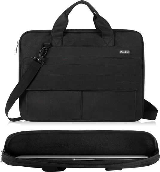 Laptop Carry Case with Shoulder Strap Black - For Laptops