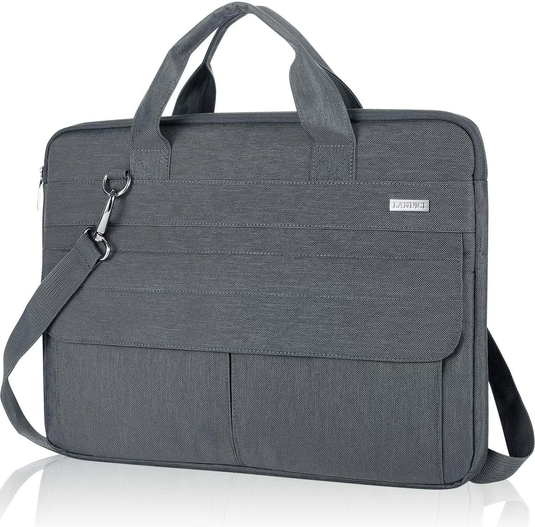Laptop Carry Case with Shoulder Strap Grey - For Laptops up