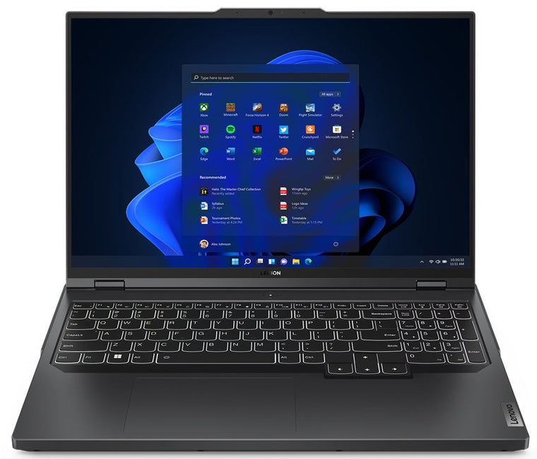 Lenovo Gaming Laptop Legion Pro 5  - 7th Generation H-Series Ryzen 7 32GB DDR5 RAM 1TB SSD NVIDIA RTX 4070 Graphics 16" 240Hz Quad-HD Screen