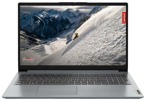 Lenovo IdeaPad 1-15 - AMD Dual-Core, 4GB DDR5 RAM, 256GB SSD, Windows 11 Home, 15.6" HD Screen, Laptop