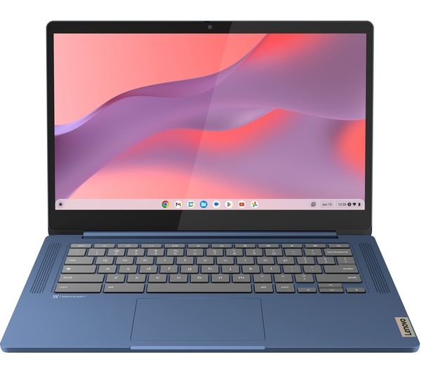 Lenovo Laptop Chromebook Slim 3 - MediaTek Eight-Core 4GB RAM 64GB eMMC ChromeOS 14" FHD Screen