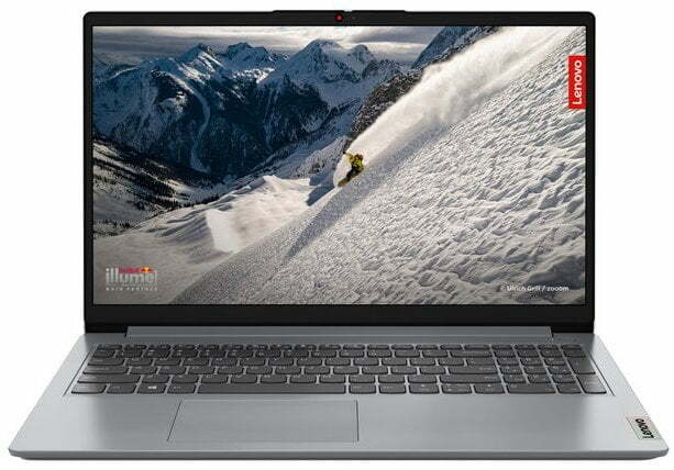 Lenovo Laptop IdeaPad 1-15 - Intel Quad-Core 4GB RAM 128GB eMMC Windows 11 Home 15.6" FHD Screen