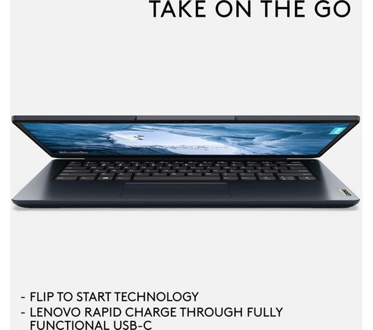 Lenovo Laptop IdeaPad 1i-14 - Intel Dual-Core 4GB RAM 128GB