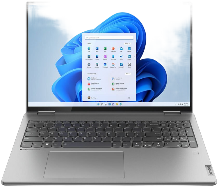 Lenovo Yoga 7i - 12th Generation Core i7, 16GB DDR5 RAM, 512GB SSD, 2-in-1 Design, Backlit Keyboard, 16" 2.5K Touchscreen, Laptop