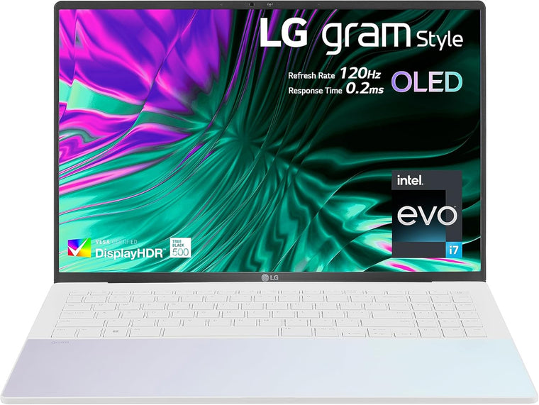 LG Laptop Gram 16 - 13th Generation Core i7 32GB DDR5 RAM 1TB SSD Backlit KB 1.2KG Weight 16" 120Hz OLED 3K Screen