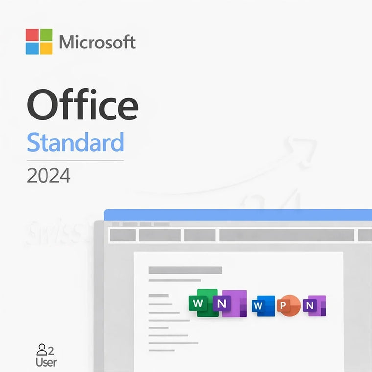 Microsoft Office Standard 2024 - Word Excel & PowerPoint (One Off Cost)