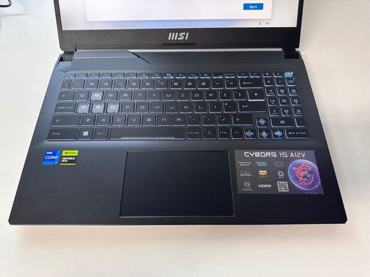 MSI Gaming Laptop Cyborg 15 - 12th Generation H-Series i7