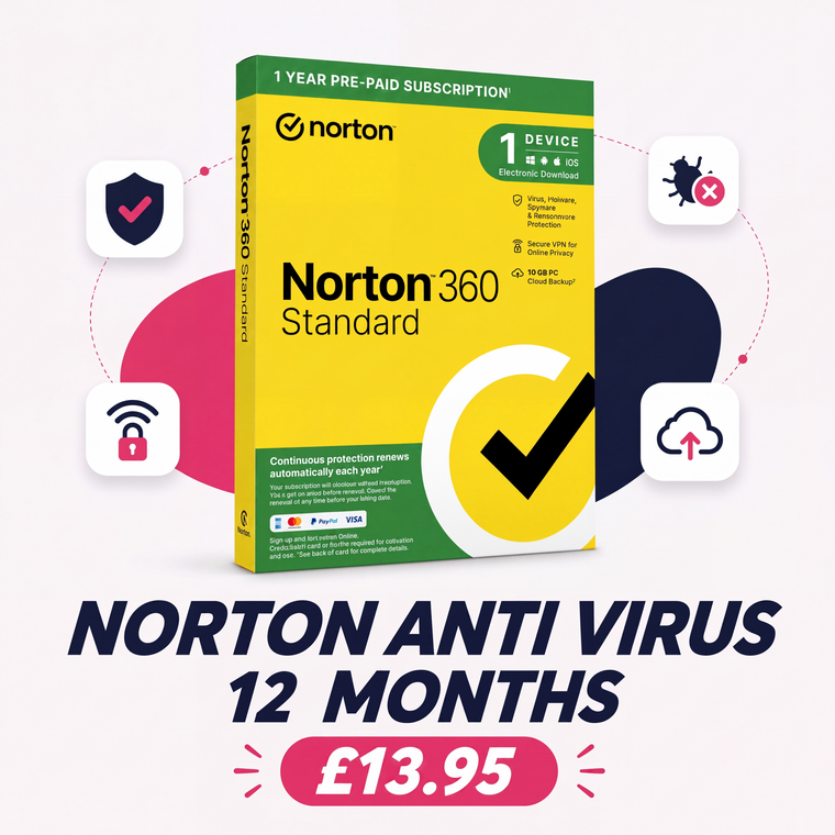 Norton 360 - 12 Months Security with VPN for Online Privacy