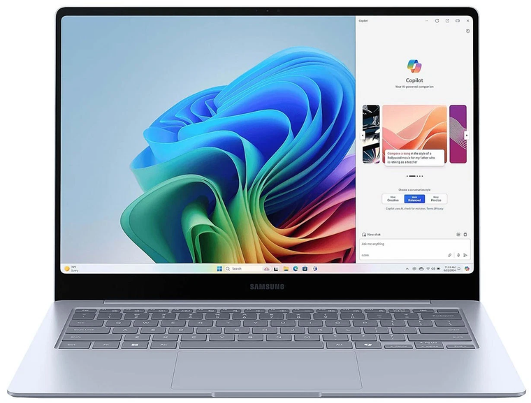 Samsung Laptop Galaxy Book4 Edge - 12-Core Snapdragon X Elite 16GB DDR5 RAM 512GB SSD 1.19KG Weight Wi-Fi 7 Backlit KB 14" 120Hz 3K AMOLED Touchscreen