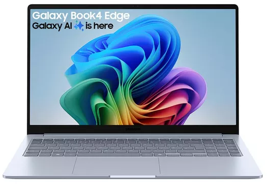 Samsung Laptop Galaxy Book4 Edge - Eight-Core Snapdragon X Plus 16GB DDR5 RAM 512GB SSD Windows 11 Home 1.5KG Weight WiFi 7 15.6" FHD Screen