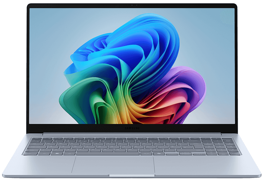 Samsung Laptop Galaxy Book5 Edge -Eight-Core Snapdragon X 16GB DDR5 RAM 512GB SSD Windows 11 Home 1.5KG Weight WiFi 7 15.6" IPS FHD Screen